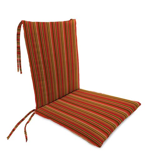 Sunbrella Classic Rocking Chair Cushions With Ties Seat 21front17