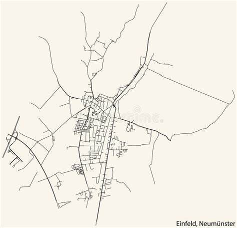 Cartografia Stradale Del Motore Del Quarto Di Campo Einfeld
