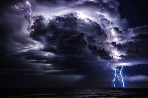 Lightning Storm At Sea Displaying 15 Images For