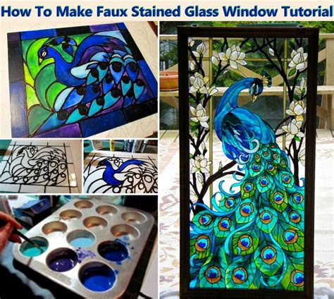 Diy Faux Stained Glass Window Tutorial Pictures Photos