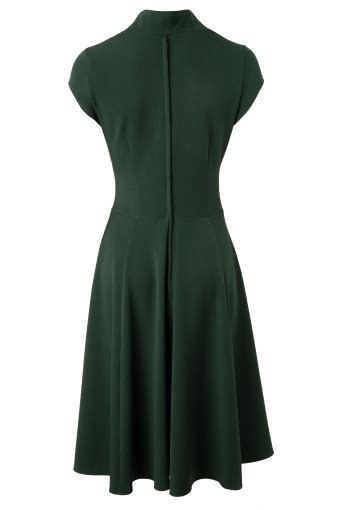 Topvintage Exclusive 50s Odette Green Swing Dress