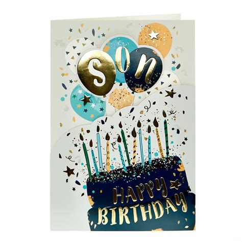 Birthday Cards For Son Personalised Funny Happy Birthday Son Cards Uk