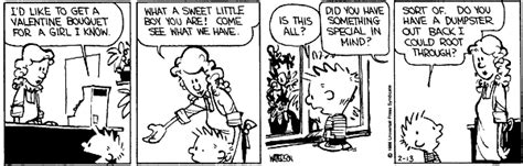 Calvin And Hobbes Comic Strips Calvin And Valentines Day
