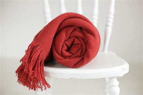 Red Blanket Throw Blanket Wool Throw Red Wool Blanket Woolen Etsy