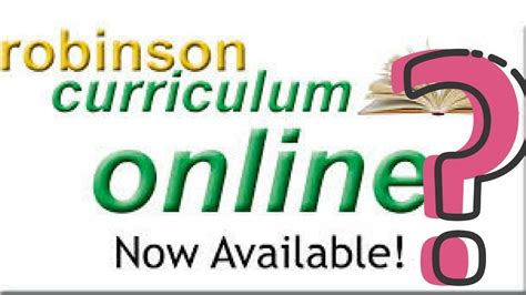 Robinson Curriculum Online Whats Included Youtube