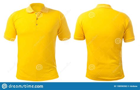 Yellow Collared Shirt Design Template Stock Photo Image Of Human