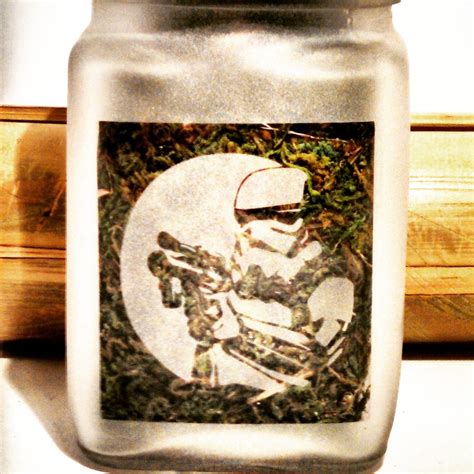 star wars inspired storm trooper stash jar weed accessories and stoner ts weed ts for him