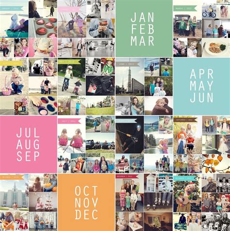 A Month In Photos December Free Photo Collage Templates Photo Collage Template Photo