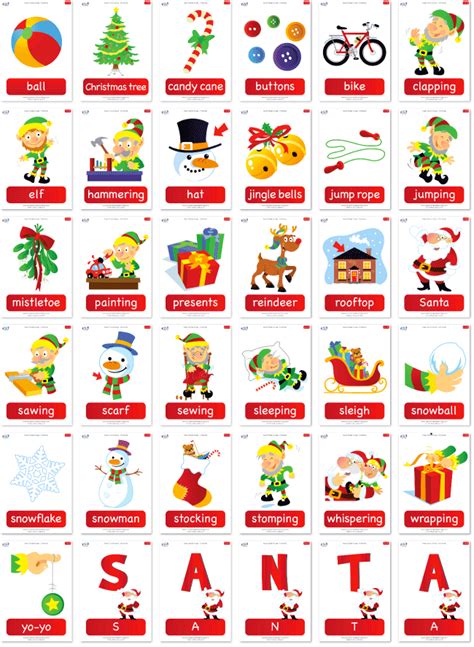 Free Christmas Flashcard Set From Super Simple Learning English