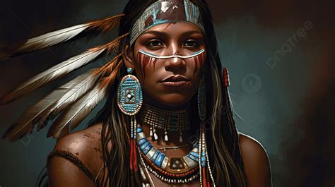 Native American Woman Hd Wallpaper Background Black Native American