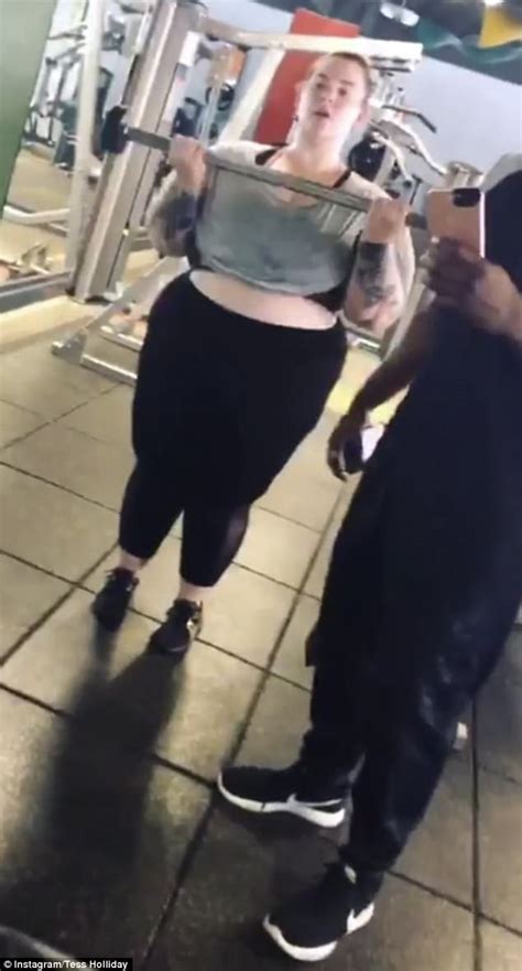 Tess Holliday Was Shamed For Working Out On Instagram Daily Mail Online
