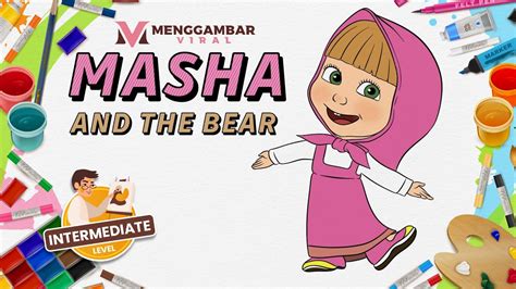 How To Draw Masha From Masha And The Bear Cara Menggambar Masha Viral Dan Mudah Untuk Pemula