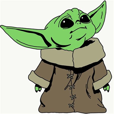 Learn To Draw A Baby Yoda Drawing In 6 Easy Steps
