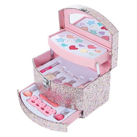 Pink Glitter Make Up Set T Box Makeup Kit For Kids Kids Makeup