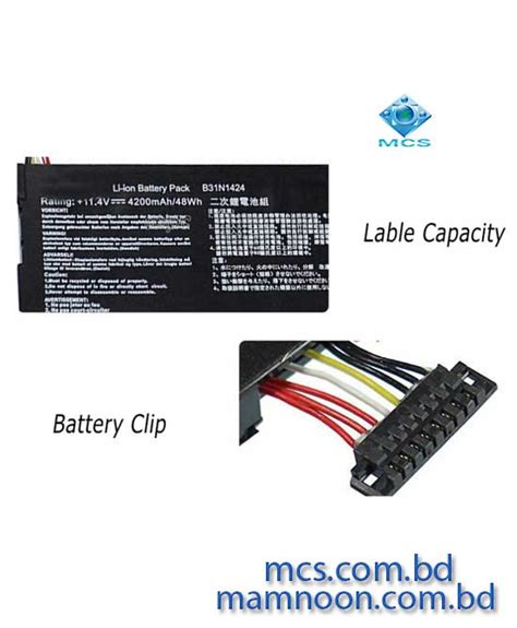 Battery For Asus K401l K401la K401lb K401u K401ub K401uq Pn B31n1424 Mcs