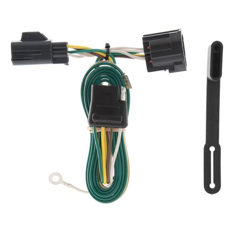 Harness kit includes two wiring harnesses with flat four connectors, splice connectors and all the mounting hardware required for basic trailer hookup. CURT Vehicle-Side Custom Vehicle Trailer Wiring Harness ...