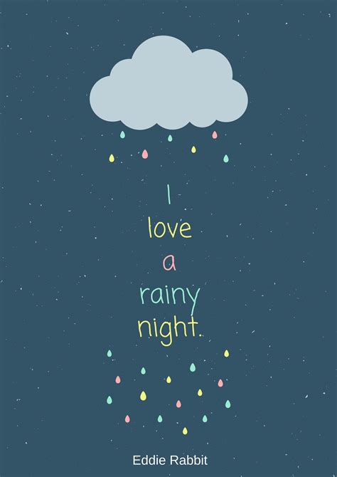 I Love A Rainy Night Lyrics Eddierabbit Songs Musica Letras Rainy