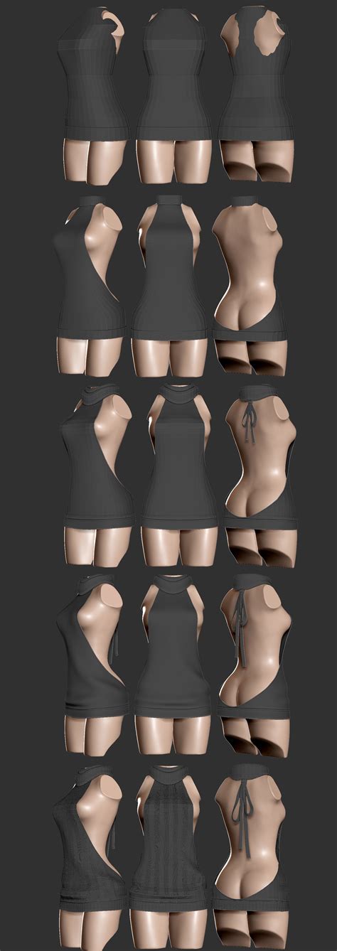 WIP Virgin Killer Sweater R 3Dmodeling