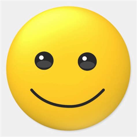 Happy Smiling Funny Emoji Face Sticker Au