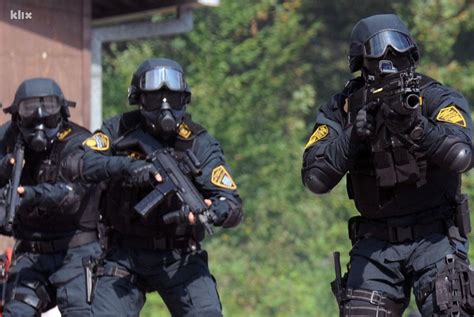 Members Of The Bosnian Fup Special Police Unit During The Federal