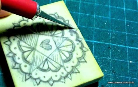 How To Carve Rubber Stamps With Just An X Acto Knife A Tutorial