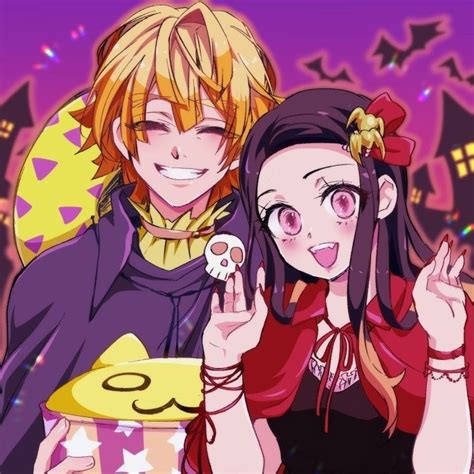 Zenitsu And Nezuko Halloween Anime Quỷ