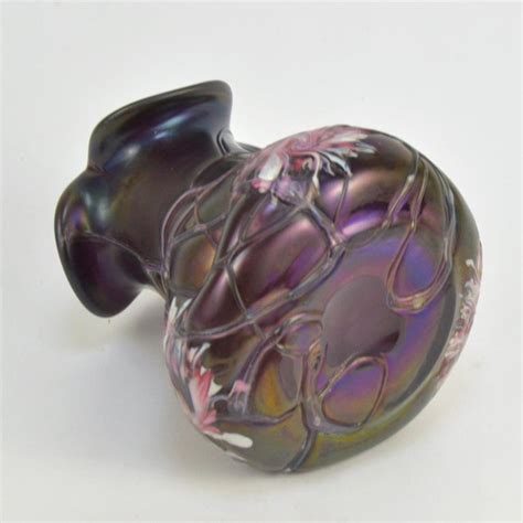 Kralik Art Nouveau Iridescent Glass Vase Pallme Konig And Habel Teplitz For Sale At 1stdibs