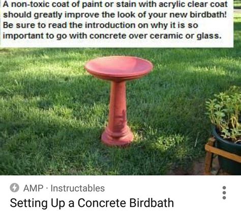 I shared yesterday that i was working on a diy garden project that was for the birds! Bird bath. Concrete painted orangish pink bird bath. Cement, do-it-yourself, outdoor yard art ...
