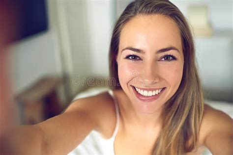 Smile Its Saturday Shot Of A Young Woman Taking A Morning Selfie At