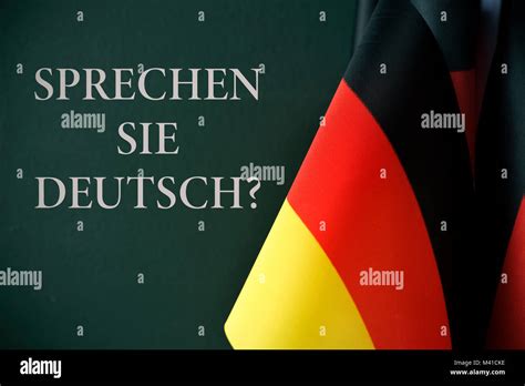 Some Flags Of Germany And The Question Sprechen Sie Deutsch Do You