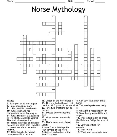 Norse Mythology Word Search Letter Words Unleashed Exploring The