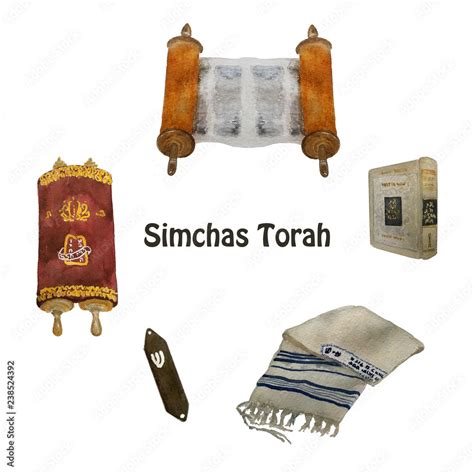 Jewish Holiday Simchat Torah Translation Rejoicing Of With The Torah