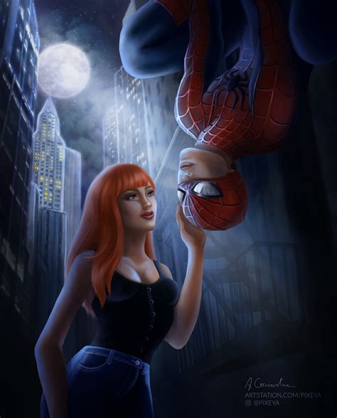 Artstation Spiderman And Mary Jane
