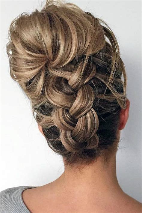 If you don't know how to braid, take this braided hairstyle straight to your nearest braid bar, or try out one of our hair tutorials to help you out. Hair - 12 Updos For Medium Length Hair #2827264 - Weddbook