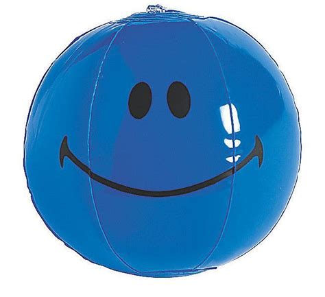 Smiley Face Inflatable Beach Ball 4 Colours Emoji Beach Ball