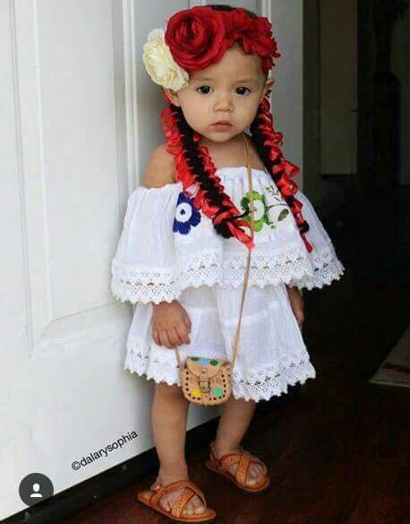 Shes So Adorable Mexican Outfit Mexican Dresses Mexican Babies