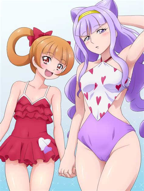 Ruru Amour And Aisaki Emiru Precure And More Drawn By Mameshiba