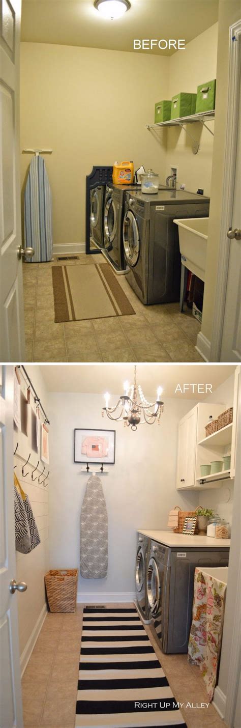 This past winter was all about the basement. Awesome Before and After Laundry Room Makeovers - Hative
