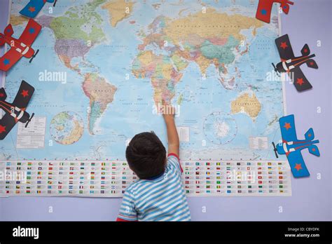 Pointing At World Map Stock Photos And Pointing At World Map Stock Images