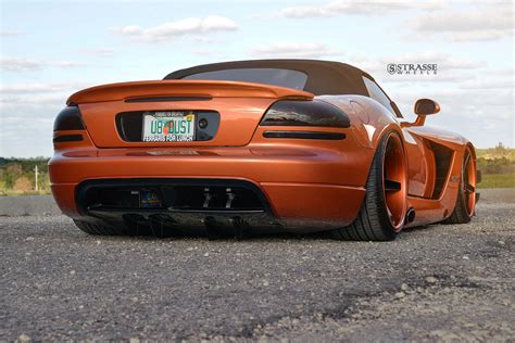 Strasse Wheels Widebody Kit Dodge Viper Convertible Modified