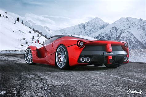 Ferrari Laferrari Hre Wheels Landscape Road Mountains Cars
