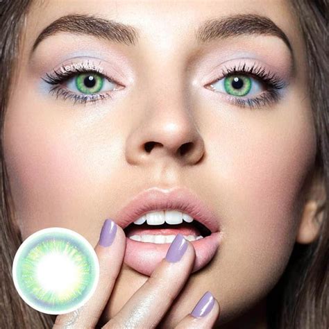 Rainbow Neon Green Yearly Colored Contacts Lensweets