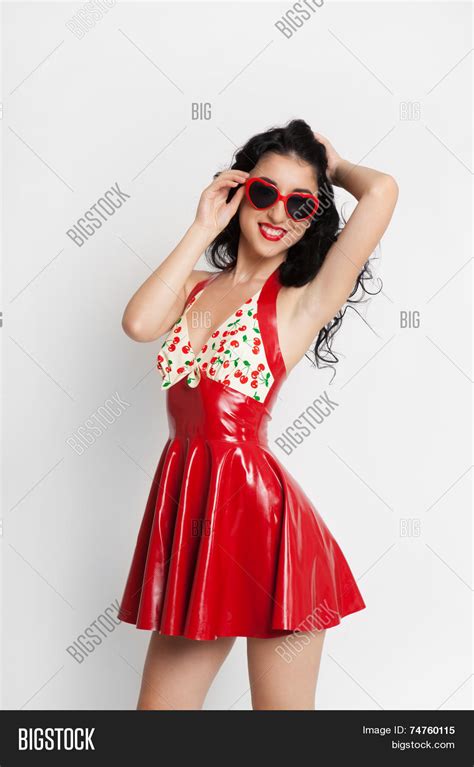 Sexy Woman Red Latex Image And Photo Free Trial Bigstock