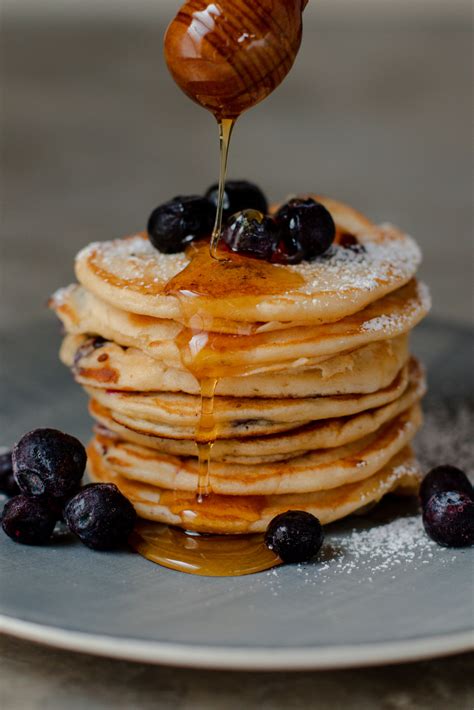 Blueberry And Honey Pancake Stack Christine Capendale Cakes And Catering