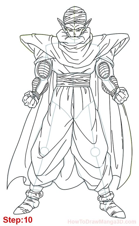Broly's hair becomes a slightly darker green and. How to draw Piccolo from Dragon Ball full body - Mangajam.com
