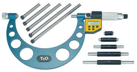 Tando 0 6 Electronic Outside Micrometer Set Winterchangeable Anvils