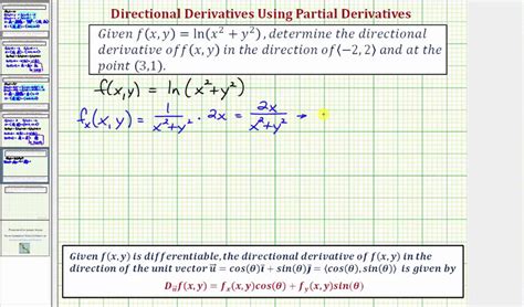 find     directional derivative fxyln