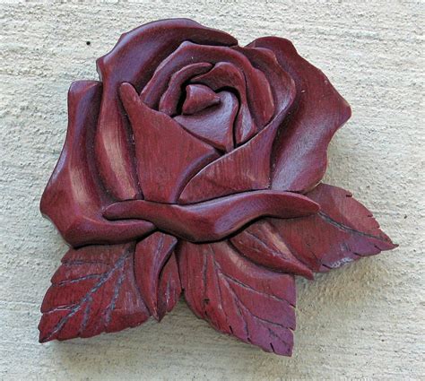 Purple Heart Rose Sculpture By Bill Fugerer