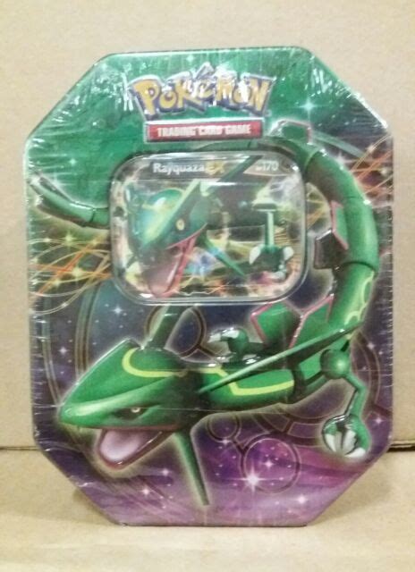 Pokémon Tcg Rayquaza Ex Tin 2012 New Sealed Tcg Ccg Ebay