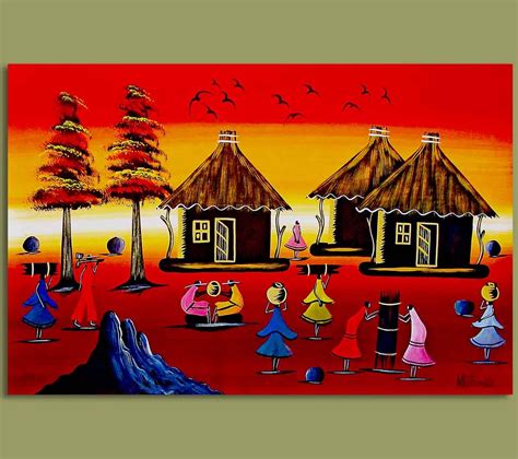 African Art Paintings Art Village African Paintings
